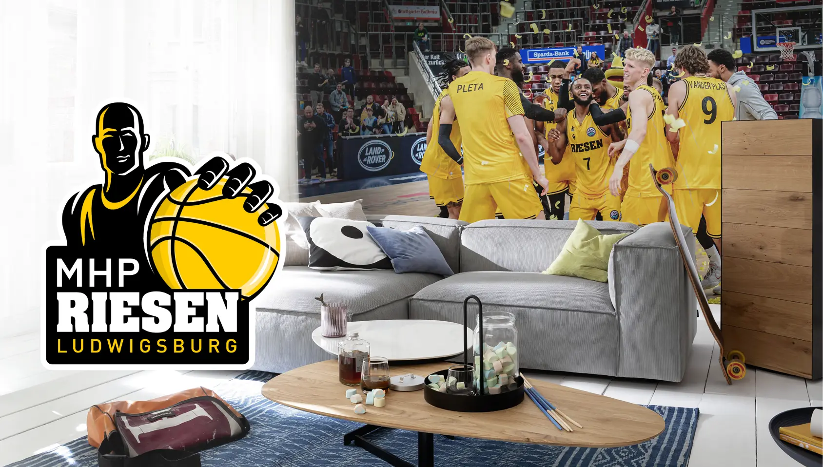 Riesen Basketball Spieler